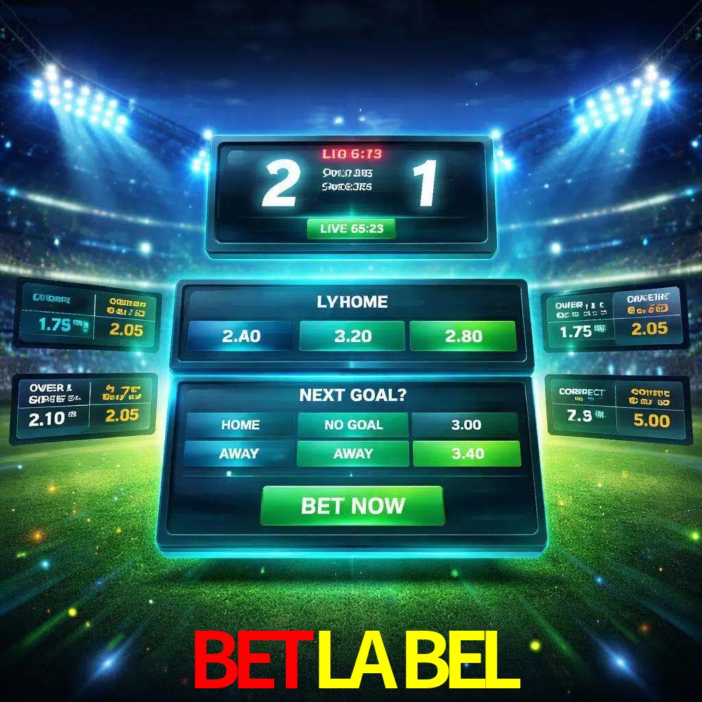 Vista de apuestas en vivo BETLABEL durante un partido en curso