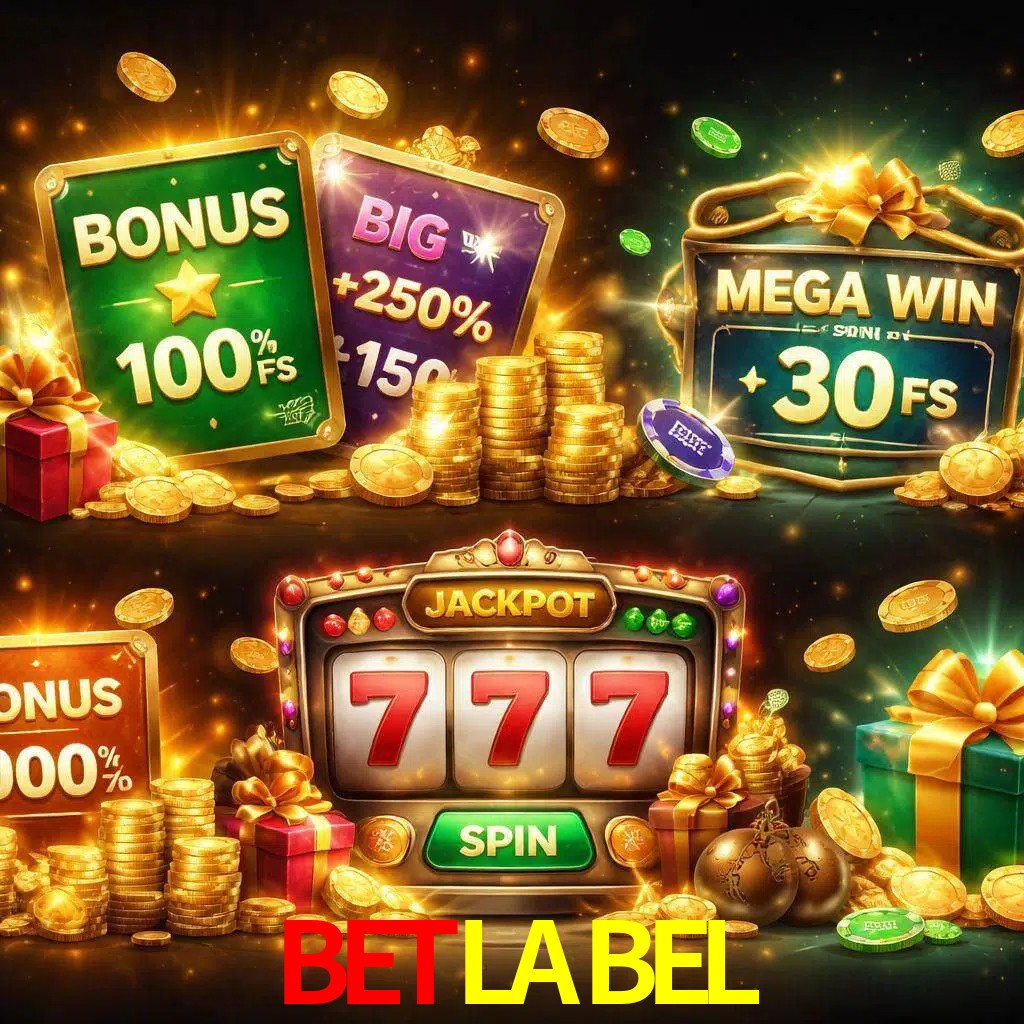 Tipos de bonos BETLABEL incluyendo recompensas de bienvenida y promociones continuas