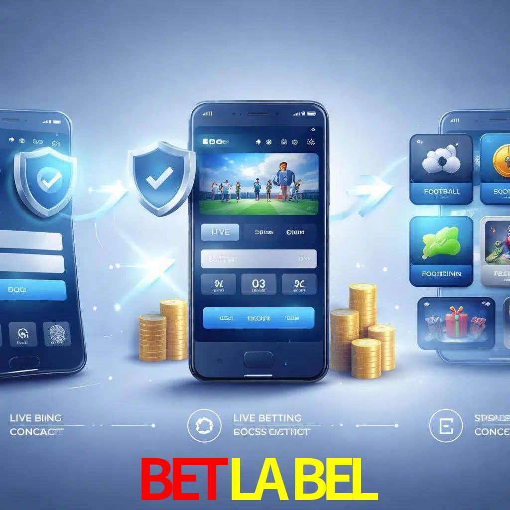 Pasos de acceso a la app BETLABEL en pantalla de teléfono móvil