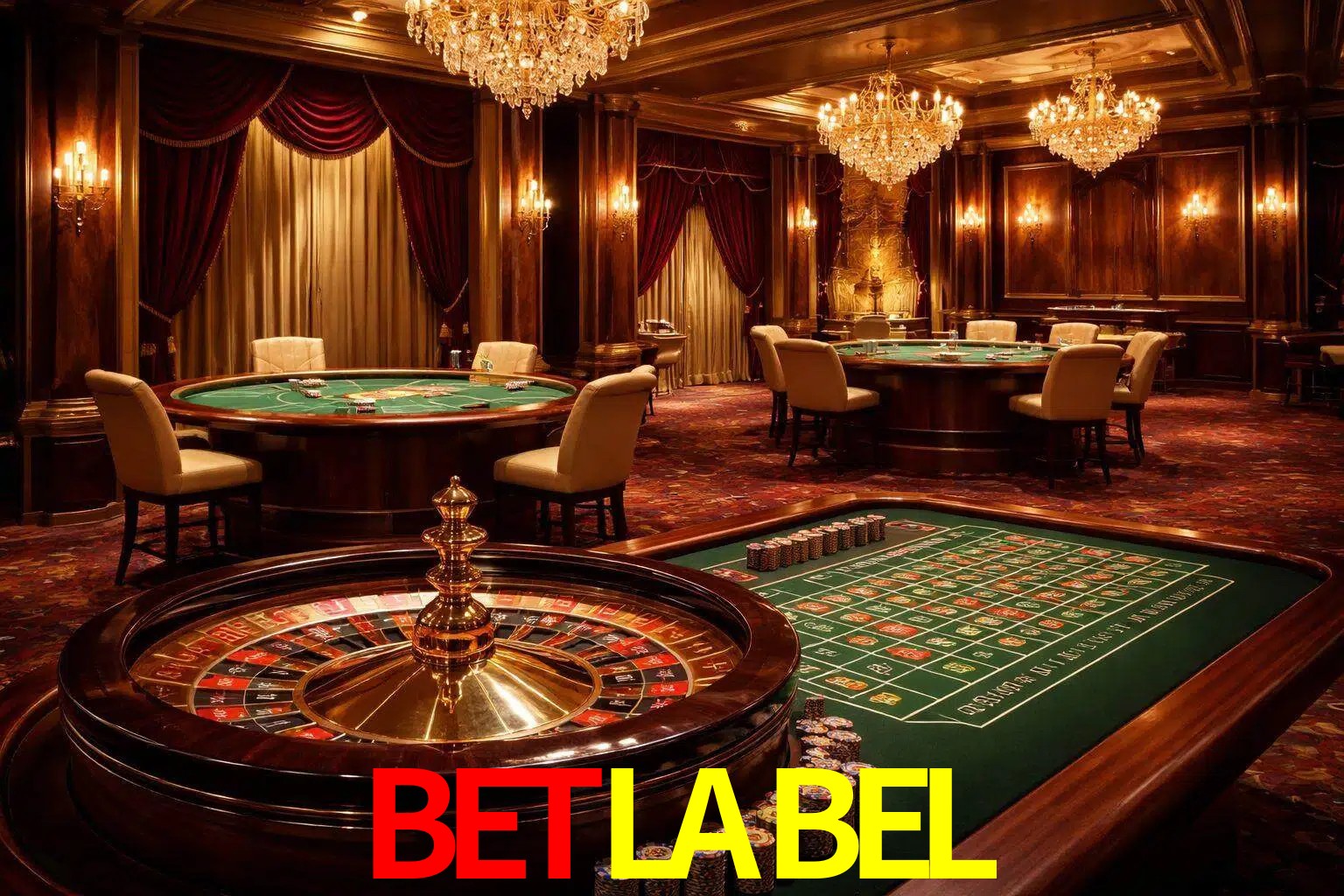 Una escena premium de mesa de casino en vivo con cartas, elementos de ruleta y un ambiente pulido de estudio de transmisión.